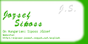 jozsef siposs business card